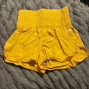 Free People The Way Home shorts in color gold size xs